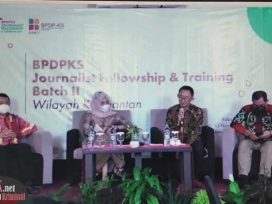 Kegiatan BPDPKS Journalist Fellowship & Training Batch II 2021 diikuti 40 media. (foto : LVL)
