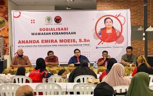 Ananda Emira Moeis melaksanakan Sosialisasi Wawasan Kebangsaan. (foto : Exclusive)