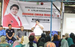Anggota DPRD Kaltim Ananda Emira Moeis, menggelar Sosialisasi Wawasan Kebangsaan di Makroman, Samarinda, dihadiri ratusan warga. (foto: Exclusive)