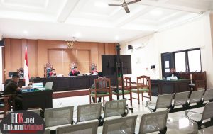 Sidang perkara dugaan korupsi pada kegiatan Lanjutan Pembangunan Jaringan Irigasi DI Lembudud, Kecamatan Krayan. (foto: Lukman)