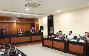 Sidang Majelis Pembacaan Putusan Perkara Nomor 02/KPPU-K/2023, terkait Pelaksanaan Kemitraan antara PT HIP dan Koptan Amanah. (foto: Exclusive)