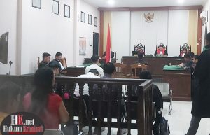 Sidang Terdakwa Rivky Oktana Gosareno, ia bersama 4 rekannya vonis bersalah dalam perkara TPPU dengan TPA Narkotika. (foto: Lukman)