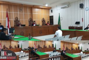 4 Terdakwa perkara korupsi pembangunan Rumah Sakit Pratama Bunyu yang merugikan keuangan negara Rp44 Milyar divonis bersalah, pembangunan RSP Bunyu dinilai total loss. (foto: LVL)