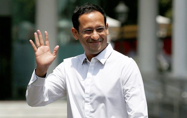 Mantan Menteri Pendidikan, Kebudayaan, Riset, dan Teknologi, Nadiem Makarim. (foto: ist)