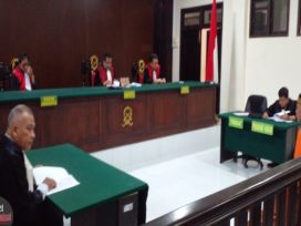 Terpidana Subhan pada sidang Peninjauan Kembali di Pengadilan Negeri Tarakan. (foto: SLP)