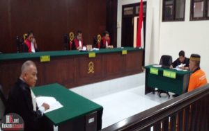Terpidana Subhan pada sidang Peninjauan Kembali di Pengadilan Negeri Tarakan. (foto: SLP)
