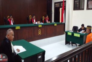 Terpidana Subhan pada sidang Peninjauan Kembali di Pengadilan Negeri Tarakan. (foto: SLP)