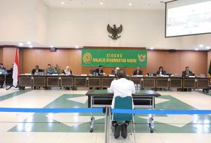Majelis Kehormatan Hakim menjatuhkan sanksi berat kepada Hakim IGN PRW dan FK dengan pemberhentian. (foto: Exclusive)
