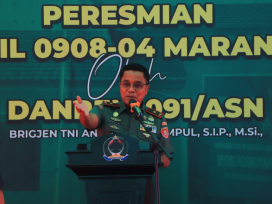 Danrem 091/ASN, Brigjen TNI Anggara Sitompul, S.I.P., M.Si.