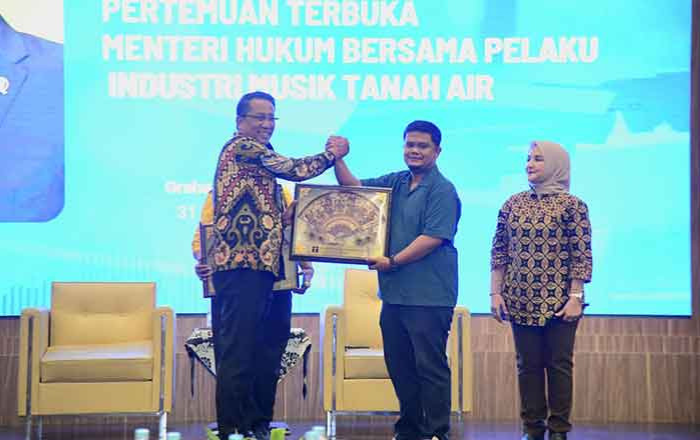 Kementerian Hukum Menggelar Pertemuan Terbuka Bersama Para Pelaku Industri Musik. (foto: Exclusive)