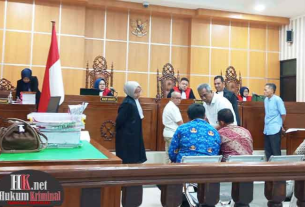 Sidang perkara dugaan Tindak Pidana Korupsi dalam pelaksanaan Reklamasi Pertambangan Batubara dengan agenda pemeriksaan saksi-saksi. (foto: Lukman)
