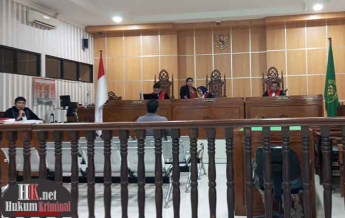 Sidang perkara dugaan korupsi pada Pekerjaan Rehabilitasi Dermaga Pelabuhan Speedboat Malinau Tahun Anggaran 2023.(foto: Lukman)