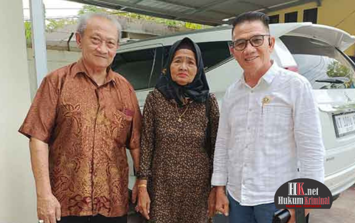 Abraham Ingan, SH bersamar Saksi Hj. Aspiah. (foto: ib)